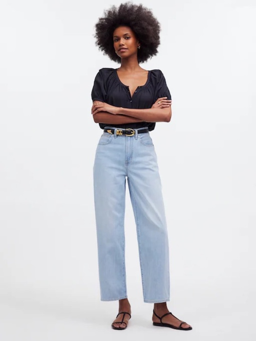 Madewell perfect vintage wide-leg crop Jean